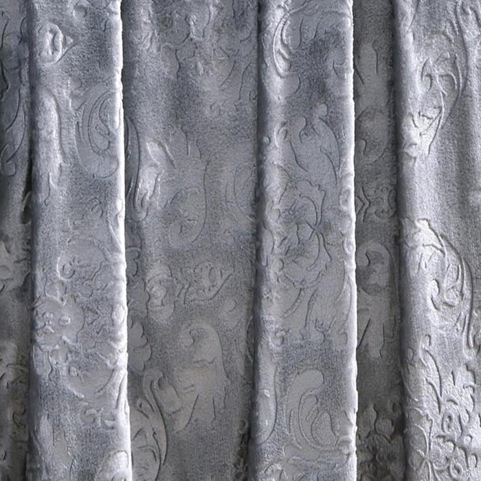 Versailles Ultra Soft Plush Contemporary Embossed Pattern All Season 50" x 60" Throw Blanket, Grey