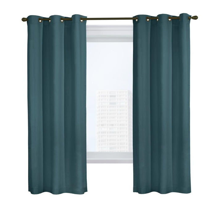 Commonwealth Weathermate Grommet Curtain Wide Panel Pair - 80x84", Nightwatch Green