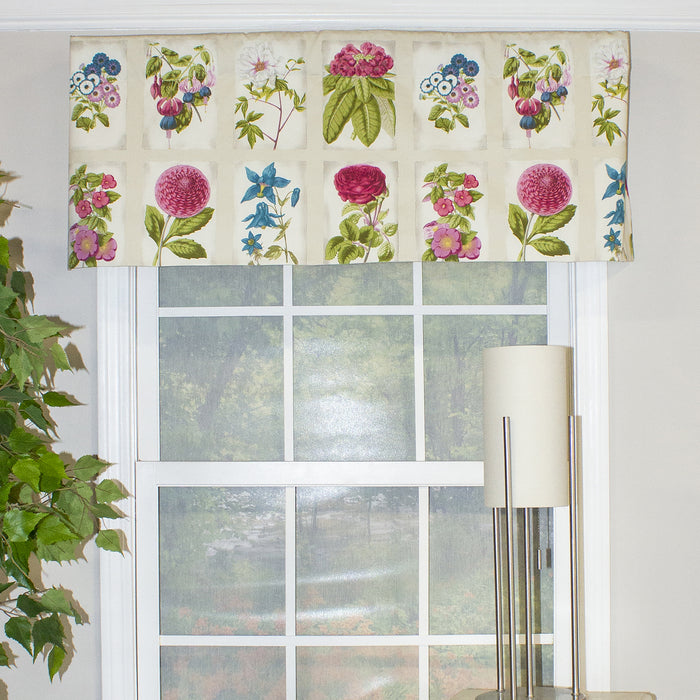 Realistic Study Tailored 3" Rod Pocket Valance 50" x 18" Multicolor by RLF Home