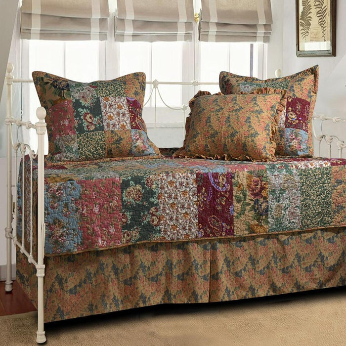 Greenland Home Fashion Antique Chic Daybed Set - 5 - Piece - Multi 39x75"