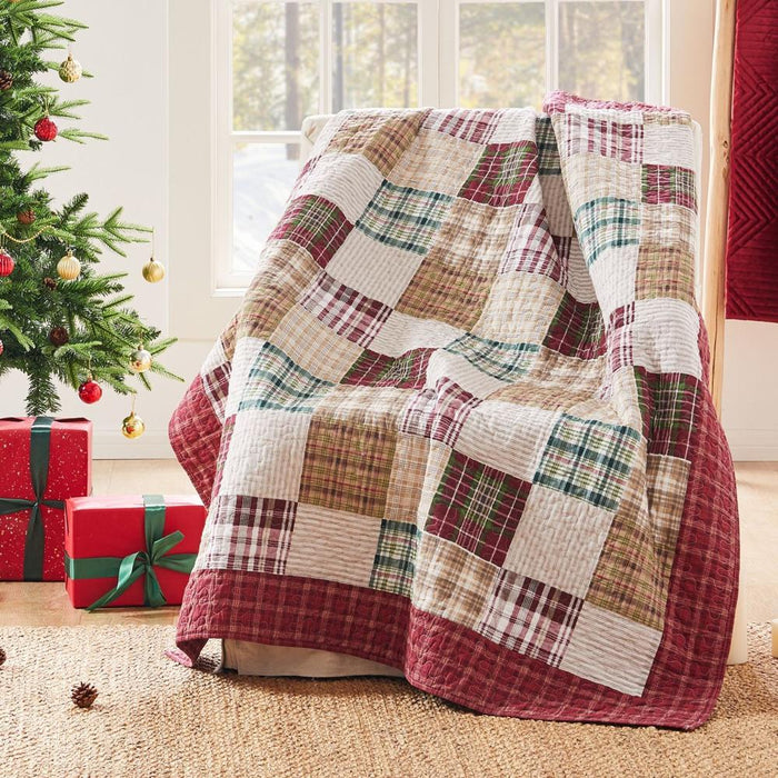 Greenland Home Fashion Oxford Ultra Soft High-Quality Throw Blanket Standard Red