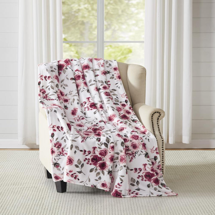 RT Designer's Collection Cara Printed Premium Soft & Cozy Flannel Throw Blanket 50" x 60" Multicolor