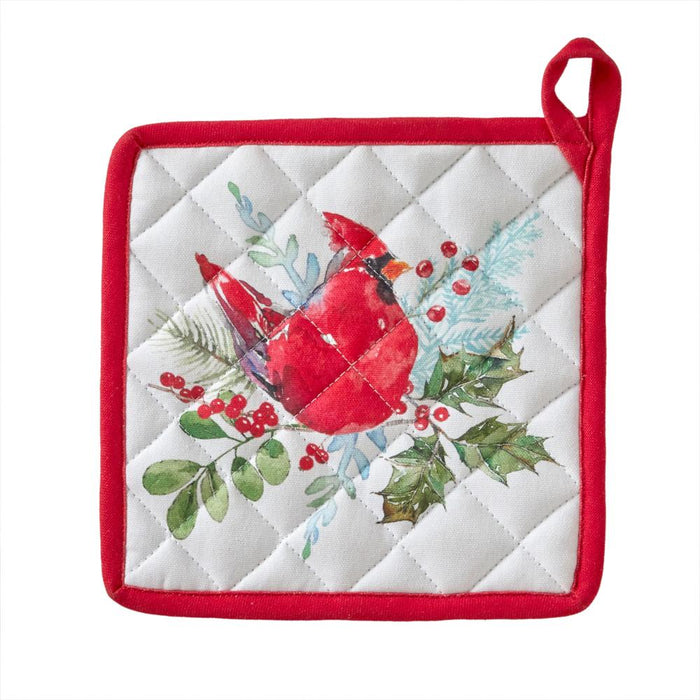 SKL Home By Saturday Knight Ltd Berry Cardinal Oven Mitt And Pot Holder Set - 8X8", Multi
