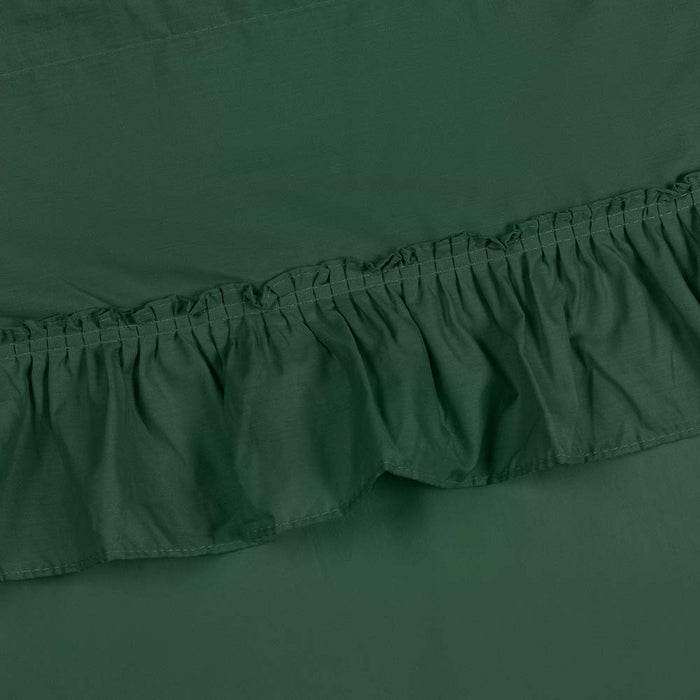 Ellis Stacey 1.5" Rod Pocket High Quality Fabric Solid Color Window Ruffled Filler Valance 54"x13" Harvest