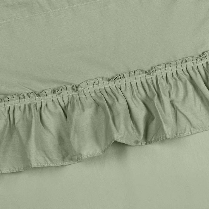 Ellis Stacey 1.5" Rod Pocket High Quality Fabric Solid Color Window Ruffled Swag 60"x38"