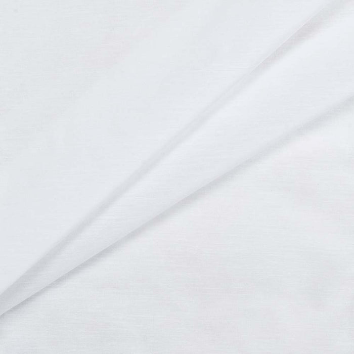 Ellis Stacey 1.5" Rod Pocket High Quality Fabric Solid Color Door Panel White