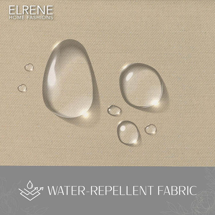 Elrene Home Fashions Connor Solid Light Filtering Single Grommet Curtain Panel 52" x 108" Taupe
