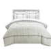 Chic Home Veronica Nica Pinch Pleat Pintuck 7 Pieces Duvet Cover Set - King 104x90, White - King