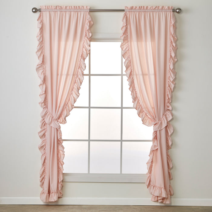 SKL Home By Saturday Knight Ltd Sarah Window Curtain Panel Pair - 2-Pack - Blush