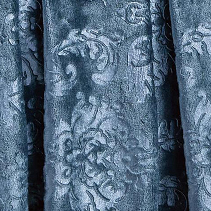 Versailles Ultra Soft Plush Contemporary Embossed Pattern All Season 50" x 60" Throw Blanket, Oxford Blue