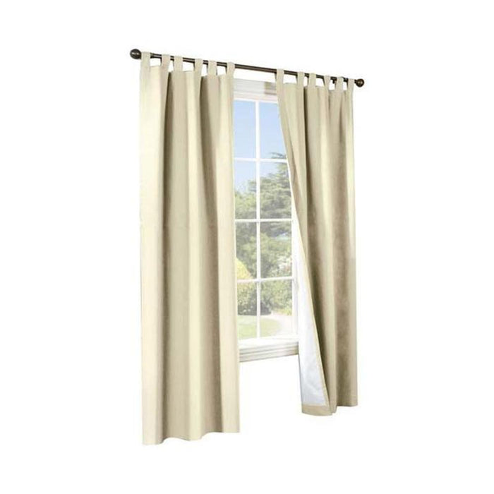 Commonwealth Thermalogic Weather Cotton Fabric Tab Panels Pair - 160x84" - Natural - Natural