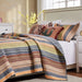 Greenland Home Fashion Katy Quilt And Pillow Sham Set - 2 - Piece - Twin 68x86", Multi - Twin