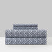 Chic Home Alaina Sheet Set Super Soft Contemporary Striped Chevron Pattern Design - Includes 1 Flat, 1 Fitted Sheet, and 1 Pillowcase - 3 Piece - Twin 66x102", Navy - Navy