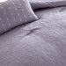 Chic Home Kensley Comforter Set Washed Crinkle Ruffled Flange Border Design Bedding Lavender, Queen - Queen