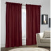 Commonwealth Thermalogic Prescott Pole Top Curtain Panel Pair 80x45'' - Burgundy - 80x45"