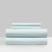 NY&C Home Samara 4 Piece Sheet Set Super Soft Unique Striped Pattern Print Design – Includes 1 Flat, 1 Fitted Sheet, and 2 Pillowcases, King, Light Blue - Light Blue