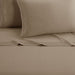 NY&C Home Marsai 3 Piece Sheet Set Super Soft Pleated Flange Solid Color Design – Includes 1 Flat, 1 Fitted Sheet, and 1 Pillowcase, Twin XL, Taupe - Taupe