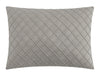 NY&C Home Trinity 5 Piece Cotton Blend Comforter Set Jacquard Interlaced Geometric Pattern Design Bedding - Decorative Pillows Shams Included, Queen, Grey - Queen