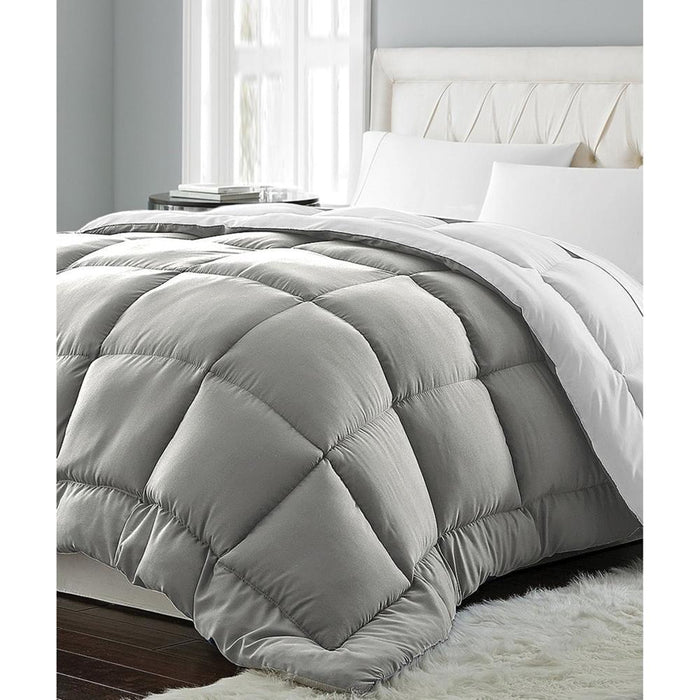 Blue Ridge Home Fashions Micro Fiber Down Alternative Comforter - Twin 68x88" Platinum to White