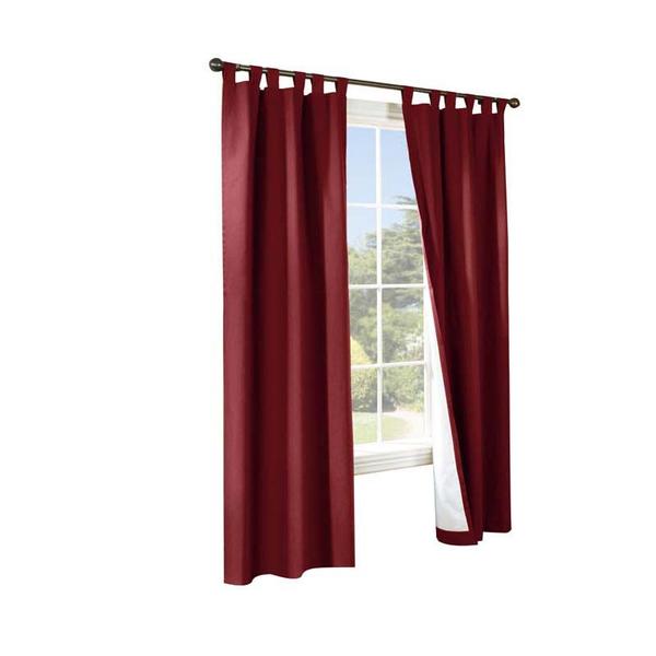 Commonwealth Thermalogic Weather Cotton Fabric Tab Panels Pair - 160x84"
