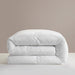 NY&C Home Halsey Comforter Box Stitched Design Lightweight Down Alternative Filling, Queen, White - Queen
