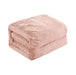 Chic Home Ashford Quilt Set Crinkle Crush Ruffled Drop Design Bed In A Bag Bedding - Sheets Pillowcases Pillow Shams Included - 7 Piece - King 80x76", Blush - King