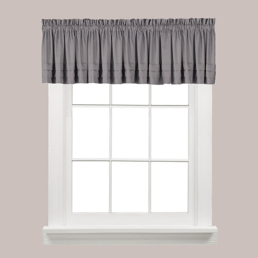 Saturday Knight Ltd Holden High Quality Stylish Soft And Clean Look Window Valance - 58x13", Dove Gray - Dove Gray