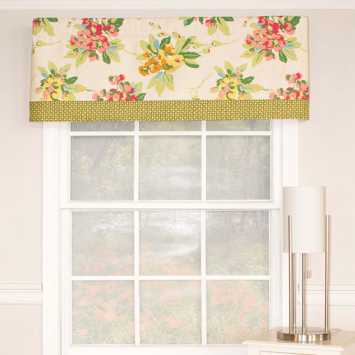 Selva Banded Sage Type All Season 3" Rod Pocket Valance 50" x 16" by RLF Home