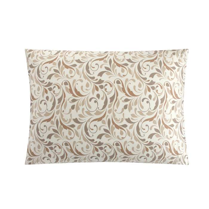 Chic Home Ava Comforter Set Color Block Floral Pleated Stitching Print Details Design Bed In A Bag Bedding - Sheets Pillowcases Decorative Pillow Shams Included - 8 Piece - King 106x92", Beige - King