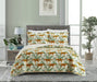 NY&C Home Wild Safari 3 Piece Quilt Set Big Cat Jungle Themed Pattern Print Bedding - Pillow Shams Included, King - King
