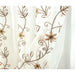 Priscilla Embroidered Shower Curtain 70'' x 72'' With Double Valance Gold - Gold