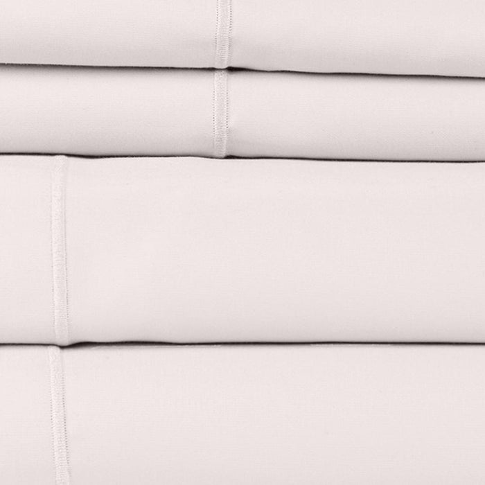 Hotel Concepts 500 Thread Count Sateen Sheet - 4 Piece Set - King, Ash - King