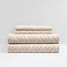NY&C Home Kate 4 Piece Sheet Set Super Soft Two-Tone Geometric Leaf Pattern Print Design – Includes 1 Flat, 1 Fitted Sheet, and 2 Pillowcases, King, Blush - King