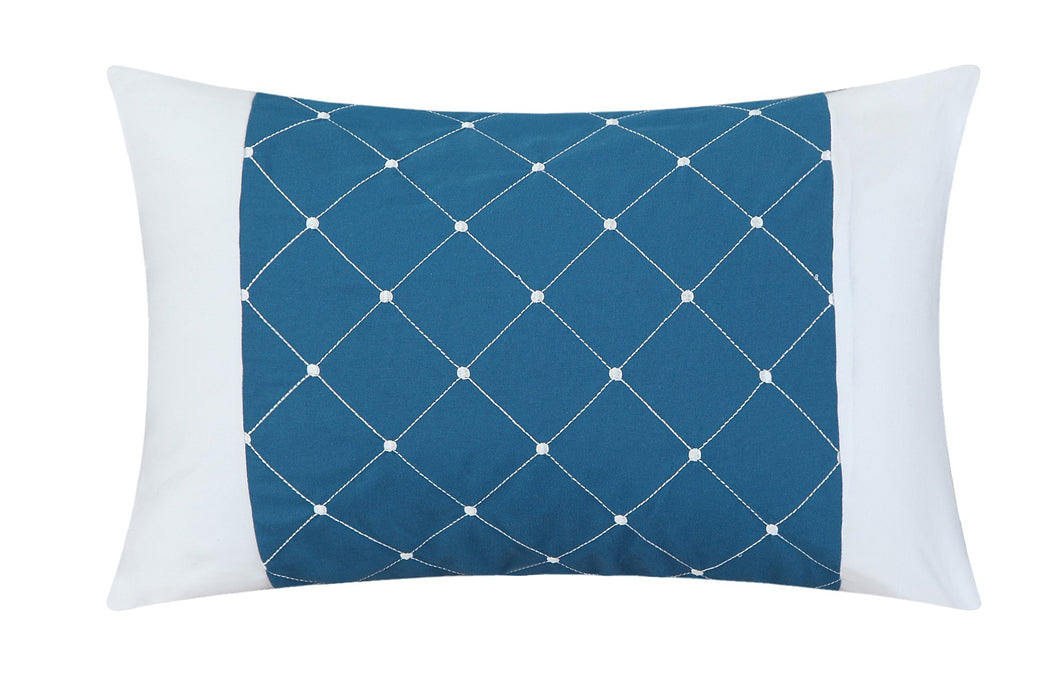 Chic Home Stieg 10 Pieces Comforter Set Complete BIB Pleated Ruched Ruffled Bedding With Sheet Set & Decorative Pillows Shams - King 104x90, Teal - King