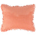 Greenland Home Wheatly Farmhouse Gingham Quilted Pillow Sham, Standard 20x26-inch, with Ruffle Trim - Standard