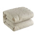Chic Home Meredith Comforter Set Plush Ribbed Chevron Design Bedding Beige, Queen - Queen