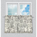 Ellis Curtain Victoria Park Toile Room Darkening Window Rod Pocket Pair Set With 2 Tiers - 2-Piece - 68x24", Gray - 68 x 24",Gray