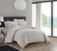 Chic Home Blaine Duvet Cover Set Contemporary Two Tone Striped Chevron Pattern Bedding - Pillow Shams Included - 3 Piece - King 104x90", Taupe - King