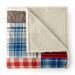 Micro Flannel Reverse to Sherpa Blanket, Twin, Berry Patch Plaid - Twin,Berry Patch Plaid