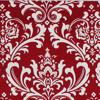RLF Home Royal Damask Tailored 100% Cotton with Fully Lined 3" Rod Pocket Valnance for Windows 50" x 14" Red