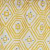 RLF Home Geo Tailored 100% Cotton with Fully Lined 3" Rod Pocket Valnance for Windows 50" x 14" Yellow