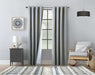Commonwealth Thermaplus Bedford Total Blackout Grommet Curtain - 52" x 84" - Grey - 52x84"
