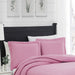 RT Designers Collection Ruby 3pc Pinsonic High Quality All Season Quilt Set for Revitalize Bedroom Queen Pink - Queen
