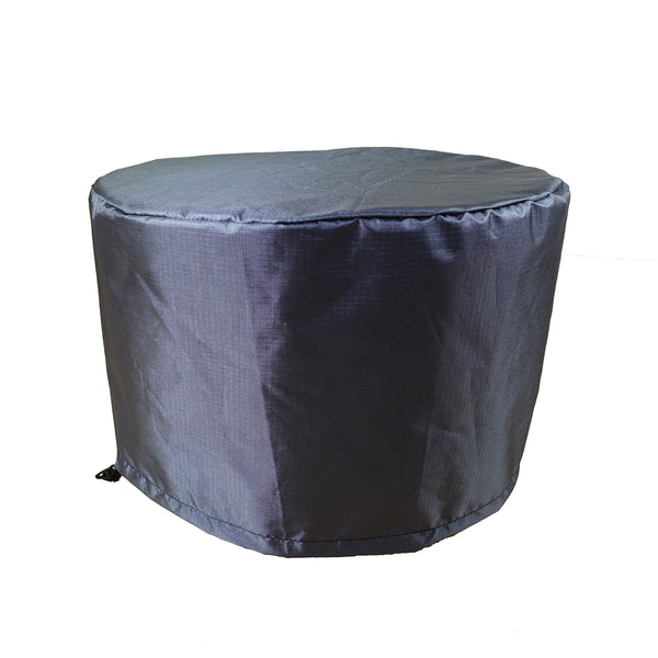 Summerset Shield Gold 2-Layer Polyester Fabric Outdoor Fire Table Round Cover - Charcoal Grey