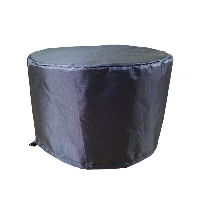 Summerset Shield Gold 2-Layer Polyester Fabric Outdoor Fire Table Round Cover - 36.5x25", Charcoal Grey - 36.5x25