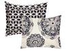 Chic Home Medallion Modern Pattern Microfiber 6/8 Pieces Comforter Bed In A Bag Sheet Set & Decorative Shams - Full/Queen 86x86, Black - Full/Queen