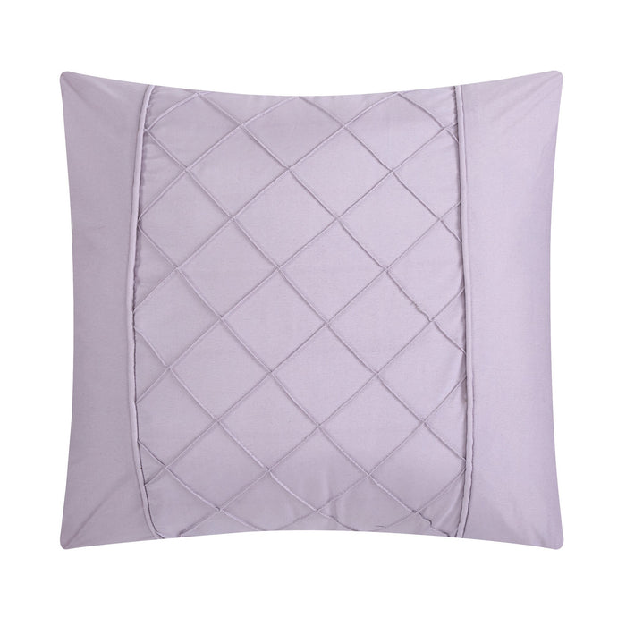 Chic Home Mycroft Pinch Pleated Ruffled Bed In A Bag Soft Microfiber Sheets 10 Pieces Comforter Decorative Pillows & Shams - Twin 66x90, Lavender - Twin
