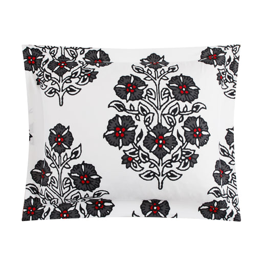 Chic Home Yazmin 3 Piece Duvet Cover Set Large Scale Floral Medallion Print Design Bedding Grey