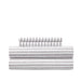 Chic Home Kailey Sheet Set Solid White With Dot Striped Pattern Print Design - Includes 1 Flat, 1 Fitted Sheet, and 1 Pillowcase - 3 Piece - Twin 66x102", Dark Purple - Dark Purple