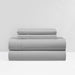 NY&C Home Marsai 3 Piece Sheet Set Super Soft Pleated Flange Solid Color Design – Includes 1 Flat, 1 Fitted Sheet, and 1 Pillowcase, Twin XL, Grey - Gray